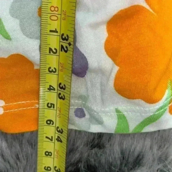 NWT The Cats Pajama poppin pansies Pima knit Romper sz large - Picture 9 of 10